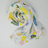 100% Cotton Swaddle + Wrap + Hairbow Swaddle 3 pc  Gift Set  Bears Aqua Pineapples