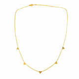 Necklace: 14k Gold Plated Triangle Pendants with Chain - Starfish Project