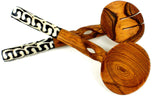 Global Crafts Hand Carved Olive Wood Salad Serving Set