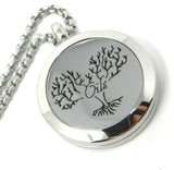 Blessings By The Drop Oils Tree of Life Heart Essential Oil Diffusing Locket