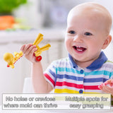 Giraffe Baby Teether Natural & Organic BPA-Free Silicone for Infant Teething Relief | Freezable and Dishwasher-Safe | Cute Chew Toys for Boys, Girls, Babies, Toddlers, Newborn