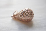 Rose Gold CZ Oil Drop Bola