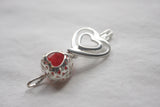 Sterling Silver Double Hearts