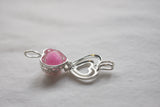 Sterling Silver Double Hearts