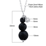 3 Tier Lava Aromatherapy Necklace