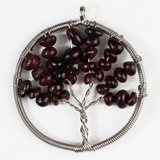 Wire Wrapped Tree of Life Gem Pendants