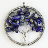 Wire Wrapped Tree of Life Gem Pendants