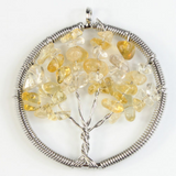 Wire Wrapped Tree of Life Gem Pendants
