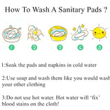 [simfamily] 10pcs organic Bamboo Charcoal washable Hygiene menstrual pads Heavy flow sanitary pads lady cloth pad reusable pads